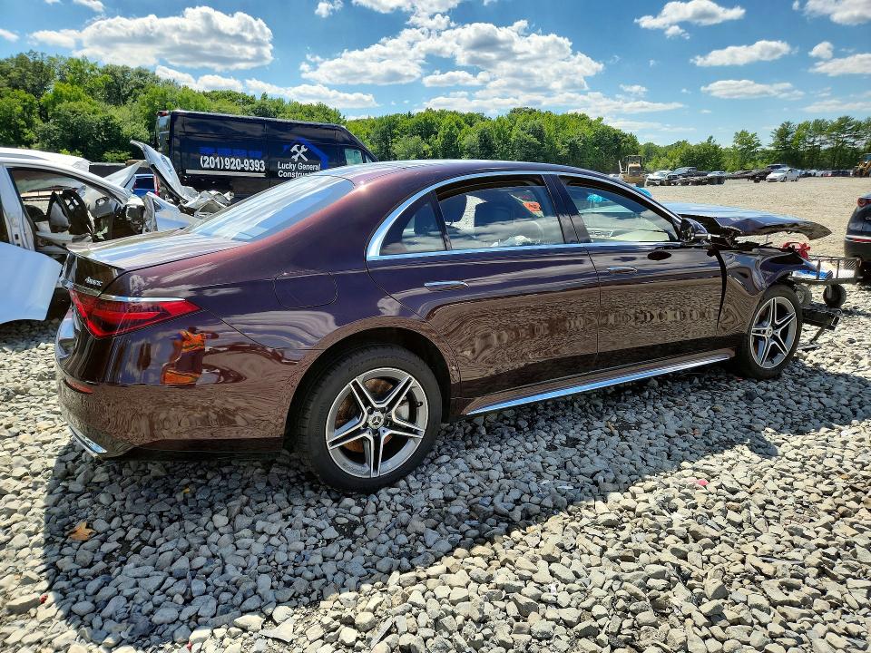 2022 Mercedes-benz S მანქანა იყიდება აუქციონზე, vin: W1K6G7GB9NA122241, აუქციონის ნომერი: 58273046