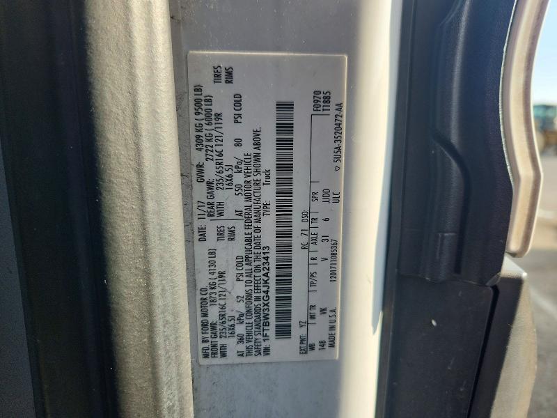 55468726 :رقم المزاد ، 1FTBW3XG4JKA23413 vin ، 2018 Ford Transit مزاد بيع