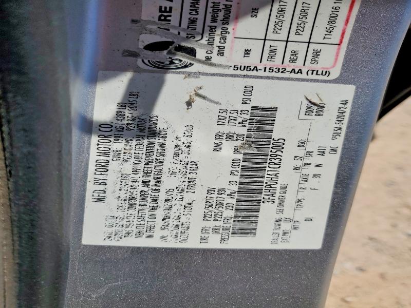 Продаж на аукціоні авто 2012 Ford Fusion, vin: 3FAHP0HA1CR395005, номер лоту: 57948436