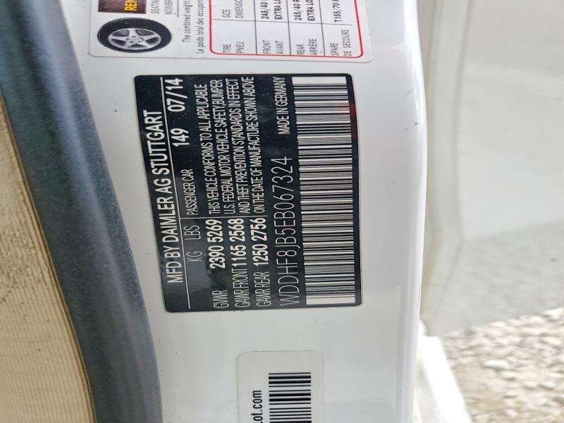 58065566 :رقم المزاد ، WDDHF8JB5EB067324 vin ، 2014 Mercedes-benz E مزاد بيع