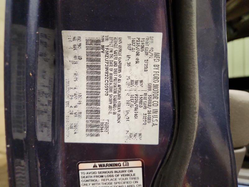 2002 Ford Explorer მანქანა იყიდება აუქციონზე, vin: 1FMZU73W82ZC05970, აუქციონის ნომერი: 57586546