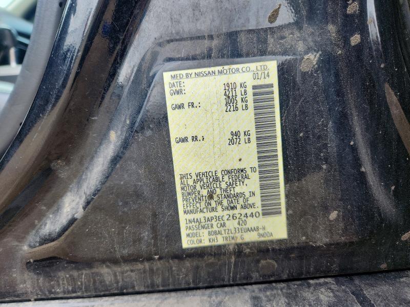 Продажа на аукционе авто 2014 Nissan Altima, vin: 1N4AL3AP3EC262440, номер лота: 56437906