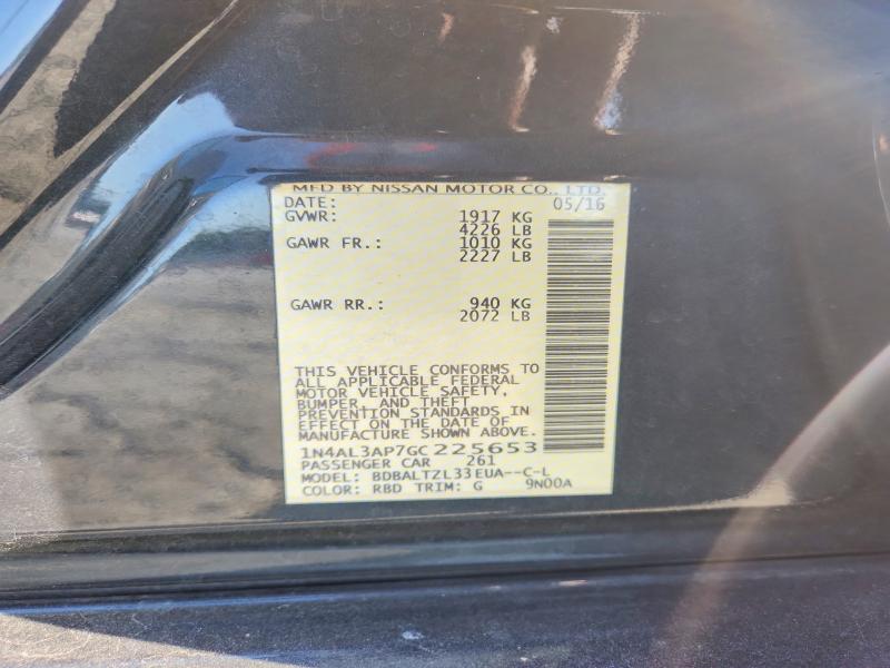 Aukcja sprzedaży 2016 Nissan Altima, vin: 1N4AL3AP7GC225653, numer aukcji: 58816976