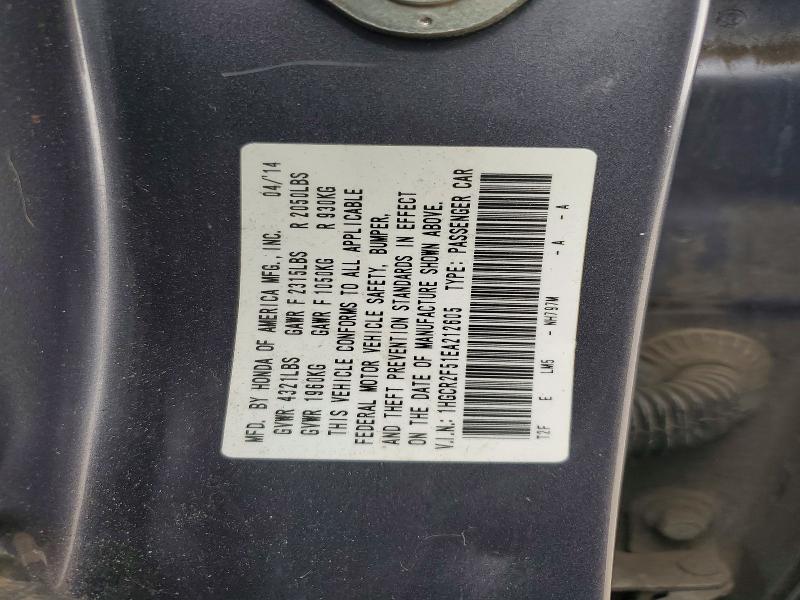 Aukcja sprzedaży 2014 Honda Accord, vin: 1HGCR2F51EA212605, numer aukcji: 56363786