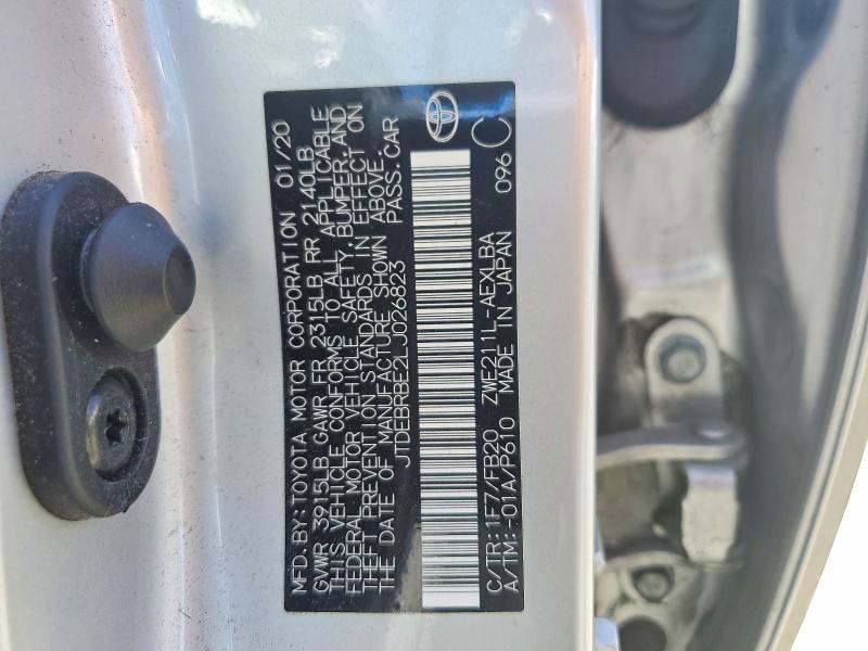 Продажа на аукционе авто 2020 Toyota Corolla, vin: JTDEBRBE2LJ026823, номер лота: 56187346