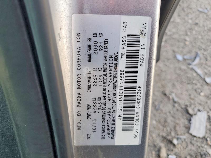 57568046 :رقم المزاد ، JM1GJ1U61E1149888 vin ، 2014 Mazda 6 مزاد بيع