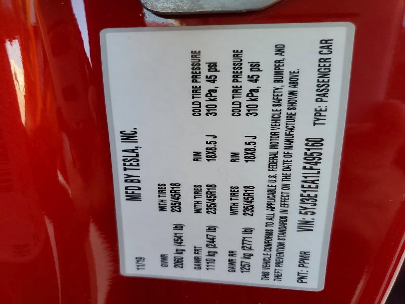Aukcja sprzedaży 2020 Tesla Model 3, vin: 5YJ3E1EA1LF495160, numer aukcji: 56535166