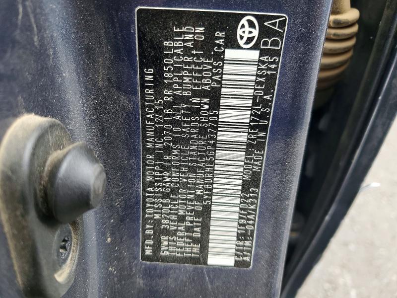 57891776 :رقم المزاد ، 5YFBURHE5GP437705 vin ، 2016 Toyota Corolla مزاد بيع
