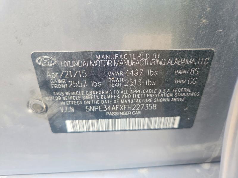 Aukcja sprzedaży 2015 Hyundai Sonata, vin: 5NPE34AFXFH227358, numer aukcji: 55114426