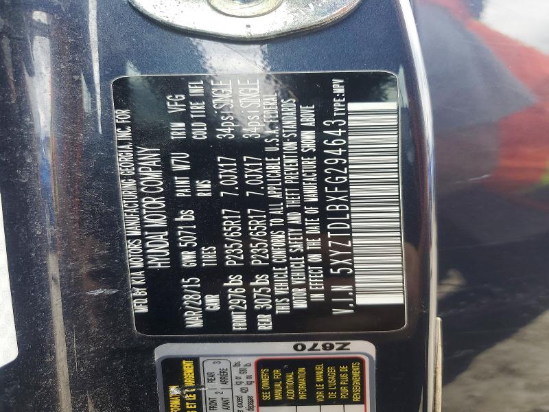 Продажа на аукционе авто 2015 Hyundai Santa Fe Sport, vin: 5XYZTDLBXFG294643, номер лота: 57846326
