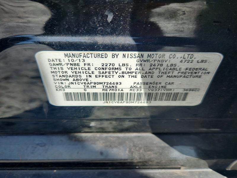 Продаж на аукціоні авто 2013 Infiniti G37 Sedan, vin: JN1CV6AP9DM724493, номер лоту: 57953136