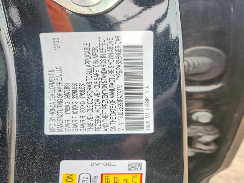 Aukcja sprzedaży 2024 Acura Integra, vin: 19UDE5G93RA002175, numer aukcji: 56598776