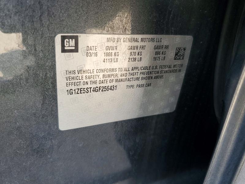 2016 Chevrolet Malibu მანქანა იყიდება აუქციონზე, vin: 1G1ZE5ST4GF256431, აუქციონის ნომერი: 55973726