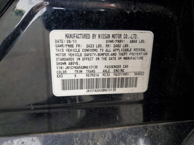 Aukcja sprzedaży 2011 Infiniti G37 Sedan, vin: JN1CV6AR4BM410135, numer aukcji: 58107446