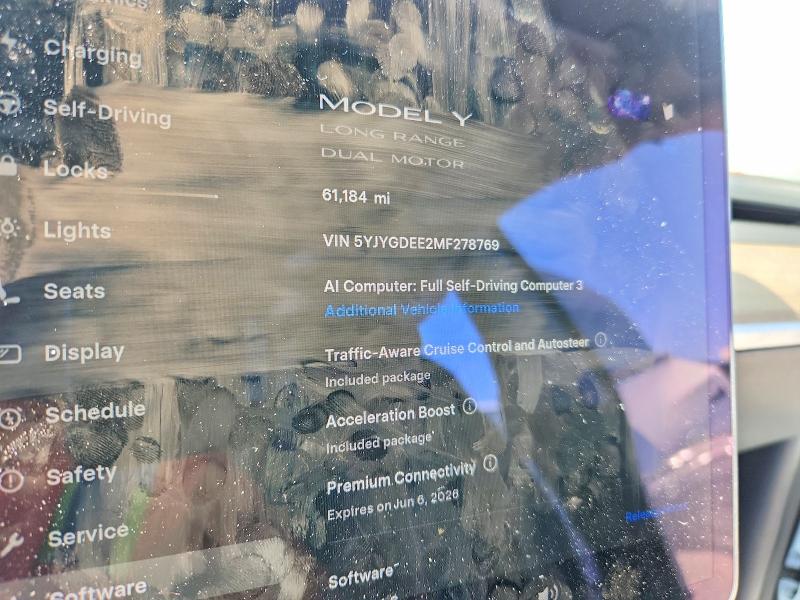 56322126 :رقم المزاد ، 5YJYGDEE2MF278769 vin ، 2021 Tesla Model Y مزاد بيع