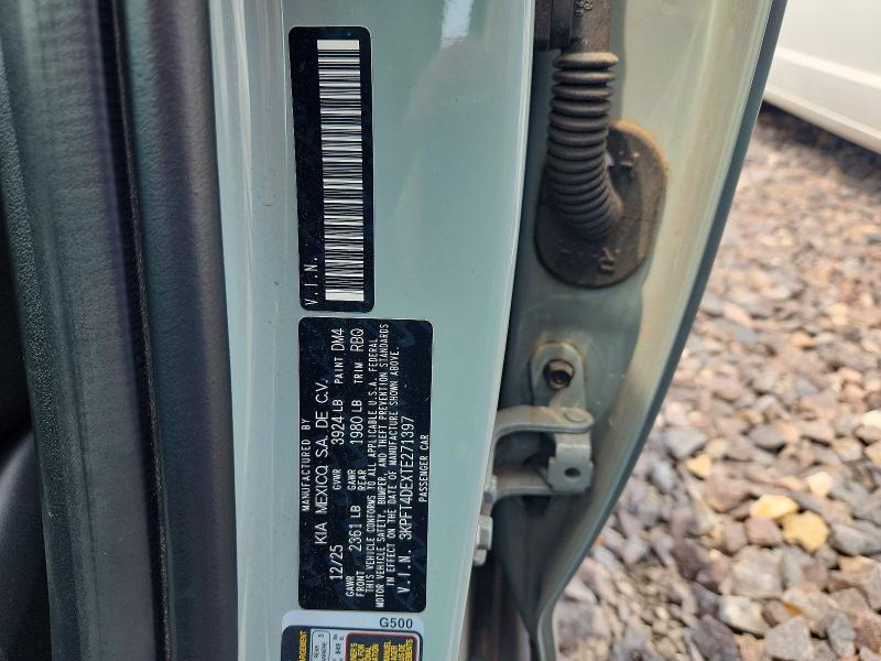 Aukcja sprzedaży 2026 Kia K4, vin: 3KPFT4DEXTE271397, numer aukcji: 58428026
