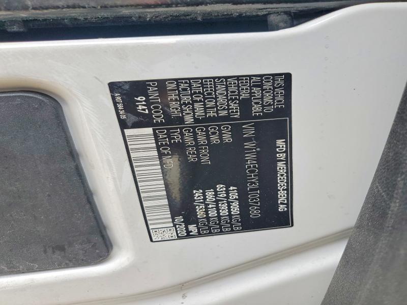 Продаж на аукціоні авто 2020 Mercedes-benz Sprinter, vin: W1W4ECHY3LT037680, номер лоту: 55395996