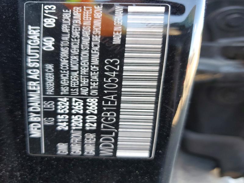 56085856 :رقم المزاد ، WDDLJ7GB1EA105423 vin ، 2014 Mercedes-benz Cls مزاد بيع