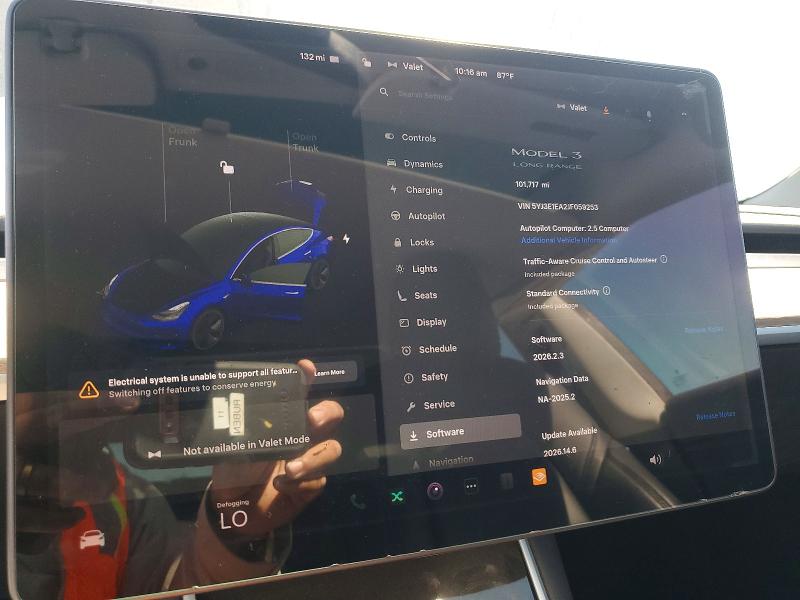2018 Tesla Mdl 3 Std მანქანა იყიდება აუქციონზე, vin: 5YJ3E1EA2JF059253, აუქციონის ნომერი: 56640856
