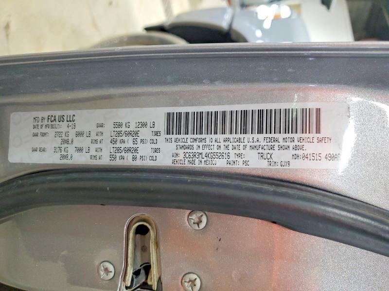 Продажа на аукционе авто 2019 Ram 3500, vin: 3C63R3ML4KG552616, номер лота: 59146096