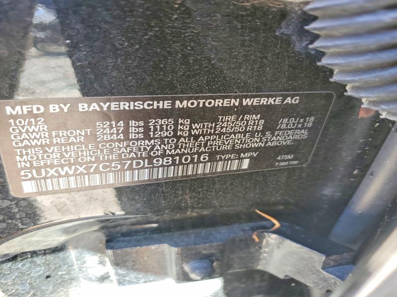 Продаж на аукціоні авто 2013 Bmw X3, vin: 5UXWX7C57DL981016, номер лоту: 56510126