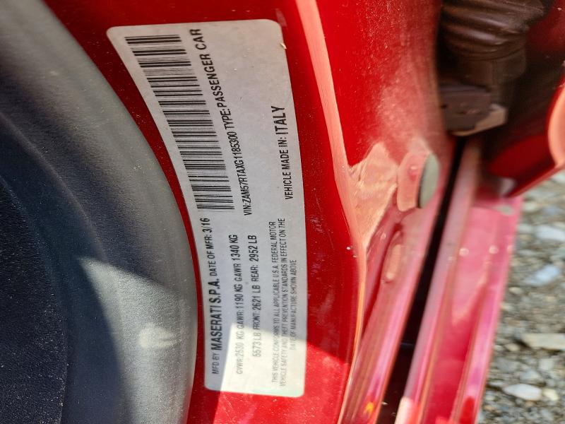 Продажа на аукционе авто 2016 Maserati Ghibli, vin: ZAM57RTAXG1185300, номер лота: 58768296