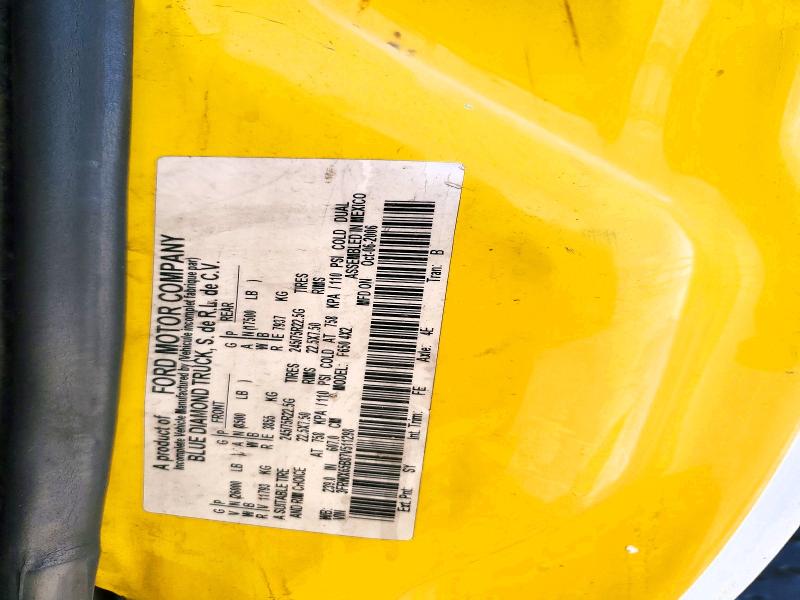 2007 Ford F650 მანქანა იყიდება აუქციონზე, vin: 3FRWX65B87V511298, აუქციონის ნომერი: 55625646