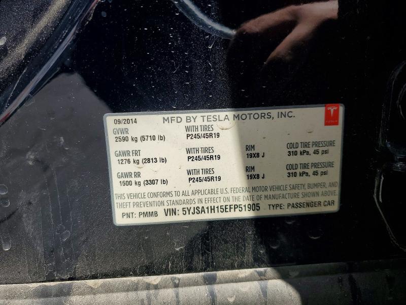 Продажа на аукционе авто 2014 Tesla Model S, vin: 5YJSA1H15EFP51905, номер лота: 55789946