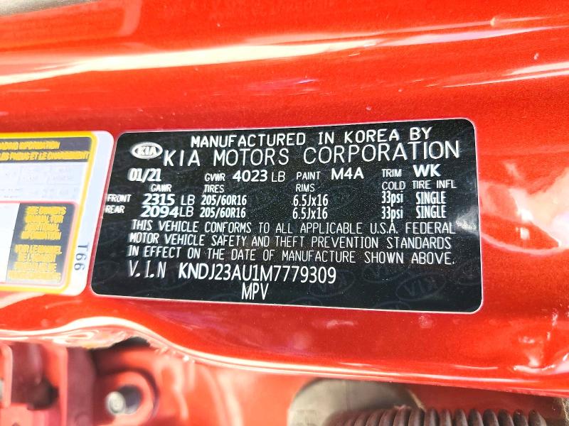 Продаж на аукціоні авто 2021 Kia Soul, vin: KNDJ23AU1M7779309, номер лоту: 56820076