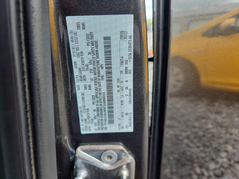 58109546 :رقم المزاد ، 1FMCU9J95FUA89533 vin ، 2015 Ford Escape مزاد بيع
