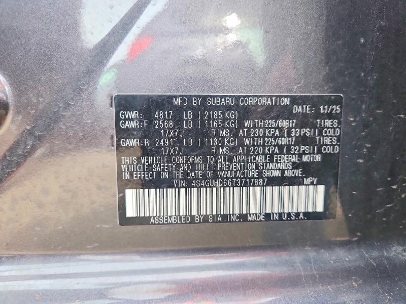 Продажа на аукционе авто 2026 Subaru Crosstrek, vin: 4S4GUHD66T3717887, номер лота: 54925086