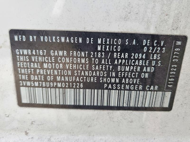 Aukcja sprzedaży 2023 Volkswagen Jetta, vin: 3VW5M7BU9PM021226, numer aukcji: 57591016