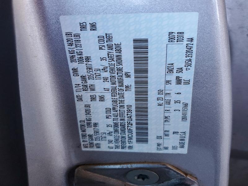 56320606 :رقم المزاد ، 1FMCU0F72FUA73910 vin ، 2015 Ford Escape مزاد بيع