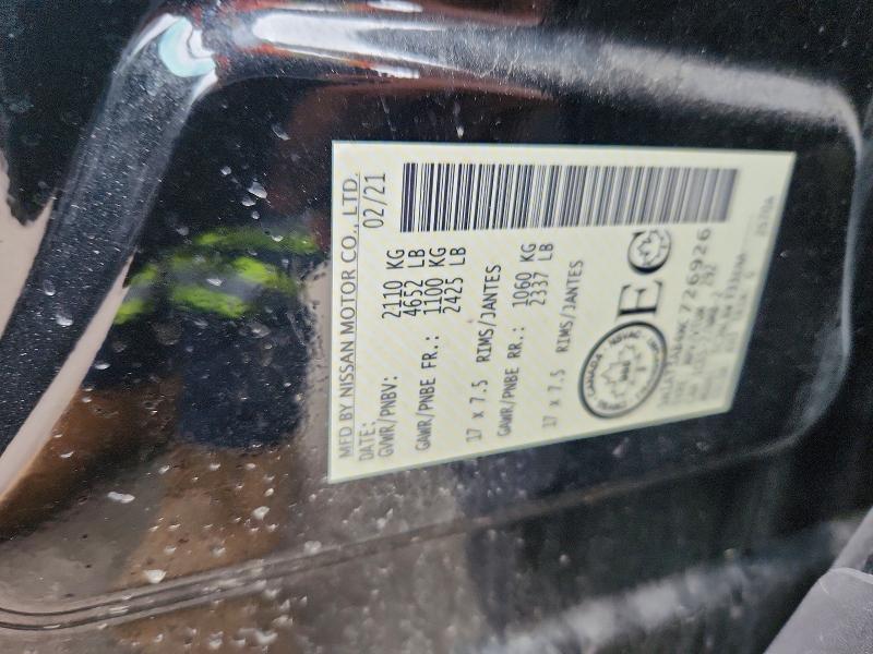 Продажа на аукционе авто 2021 Nissan Rogue, vin: 5N1AT3AB4MC726926, номер лота: 56103796