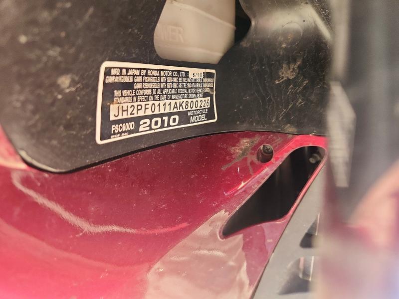 Продажа на аукционе авто 2010 Honda Fsc600, vin: JH2PF0111AK800226, номер лота: 57578816