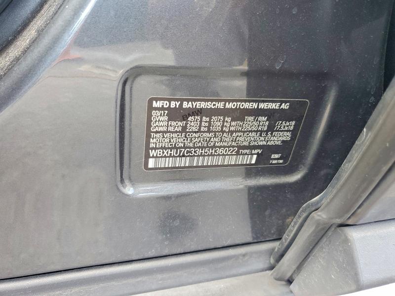 Продажа на аукционе авто 2017 Bmw X1, vin: WBXHU7C33H5H36022, номер лота: 54579526