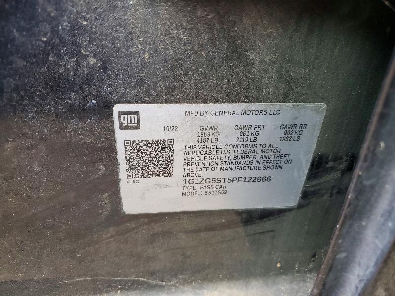 Aukcja sprzedaży 2023 Chevrolet Malibu, vin: 1G1ZG5ST5PF122666, numer aukcji: 56496906