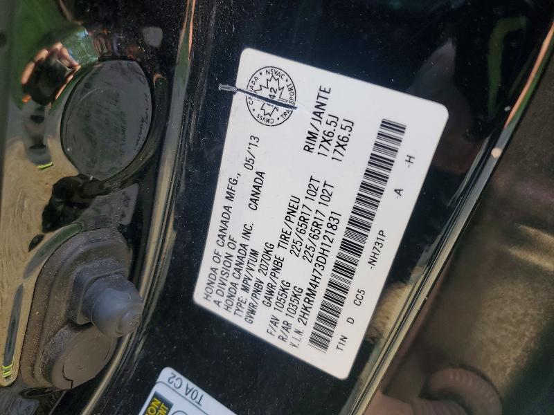 Продаж на аукціоні авто 2013 Honda Cr-v, vin: 2HKRM4H73DH121831, номер лоту: 55447676