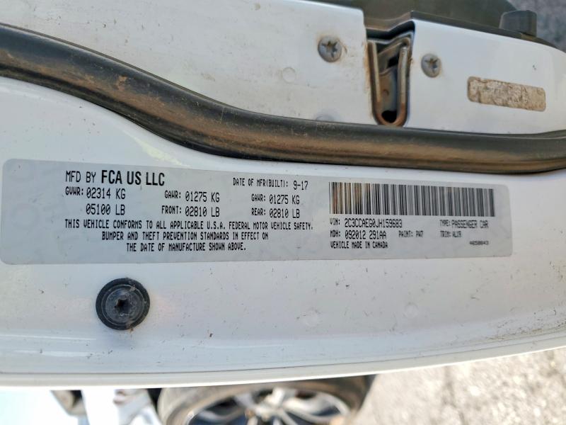 2018 Chrysler 300 მანქანა იყიდება აუქციონზე, vin: 2C3CCAEG0JH159683, აუქციონის ნომერი: 53131146