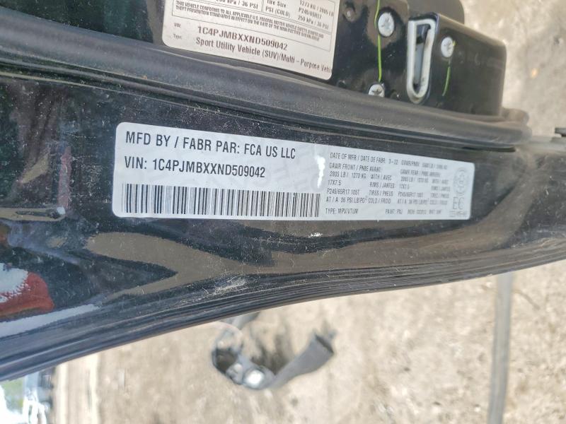 Продажа на аукционе авто 2022 Jeep Cherokee, vin: 1C4PJMBXXND509042, номер лота: 57465396