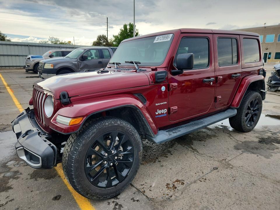 2021 Jeep Wrangler Unlimited მანქანა იყიდება აუქციონზე, vin: 1C4JJXP63MW704510, აუქციონის ნომერი: 56129996