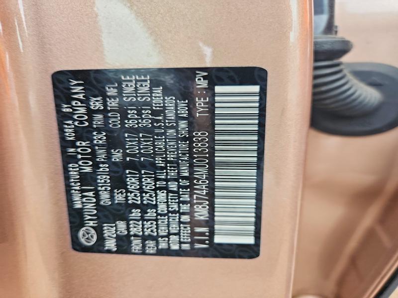 Aukcja sprzedaży 2021 Hyundai Nexo, vin: KM8J74A64MU013838, numer aukcji: 56472946