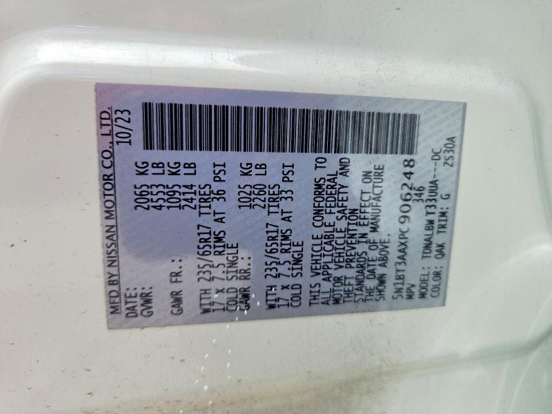 Продажа на аукционе авто 2023 Nissan Rogue, vin: 5N1BT3AAXPC906248, номер лота: 58882406