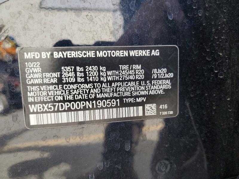 Aukcja sprzedaży 2023 Bmw X3, vin: WBX57DP00PN190591, numer aukcji: 56808476