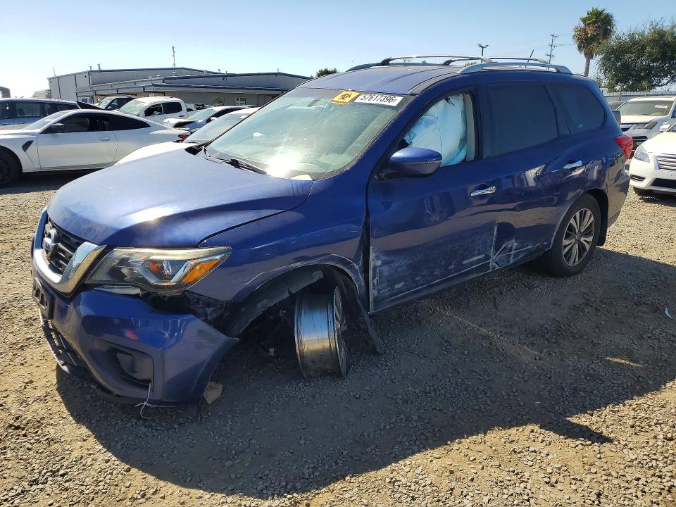 2017 Nissan Pathfinder მანქანა იყიდება აუქციონზე, vin: 5N1DR2MN3HC628164, აუქციონის ნომერი: 57617396