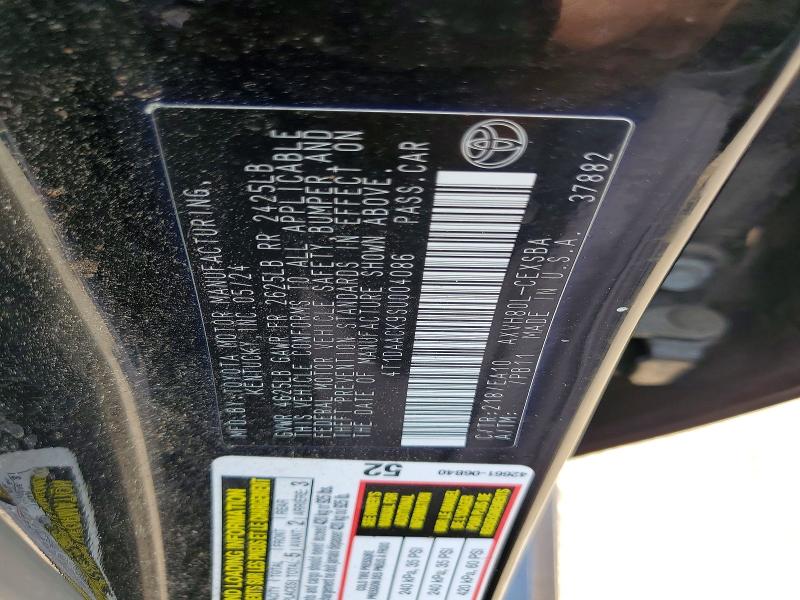 Aukcja sprzedaży 2025 Toyota Camry, vin: 4T1DAACK9SU004086, numer aukcji: 58582656