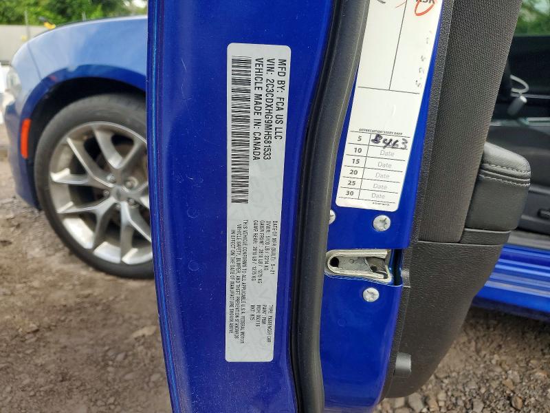 55568766 :رقم المزاد ، 2C3CDXHG9MH581533 vin ، 2021 Dodge Charger مزاد بيع