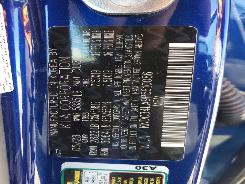 Продаж на аукціоні авто 2023 Kia Ev6, vin: KNDC34LA9P5610086, номер лоту: 58546166