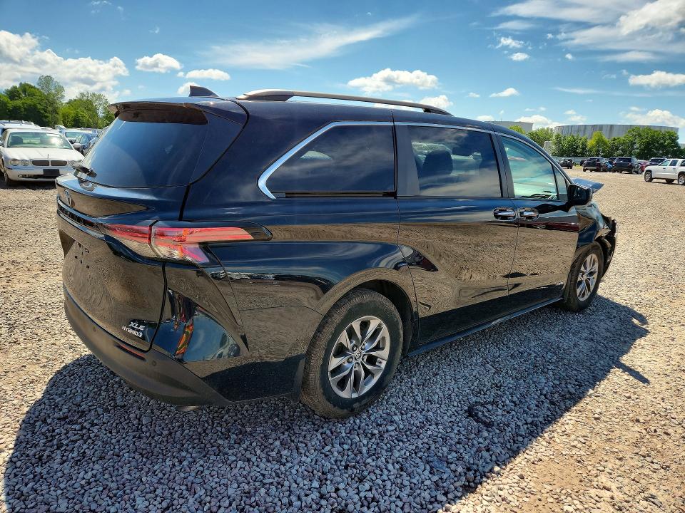 2021 Toyota Sienna მანქანა იყიდება აუქციონზე, vin: 5TDYSKFC5MS019849, აუქციონის ნომერი: 58587236