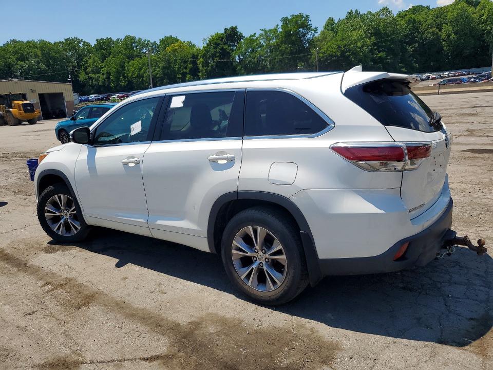 2015 Toyota Highlander მანქანა იყიდება აუქციონზე, vin: 5TDJKRFHXFS079344, აუქციონის ნომერი: 58848456